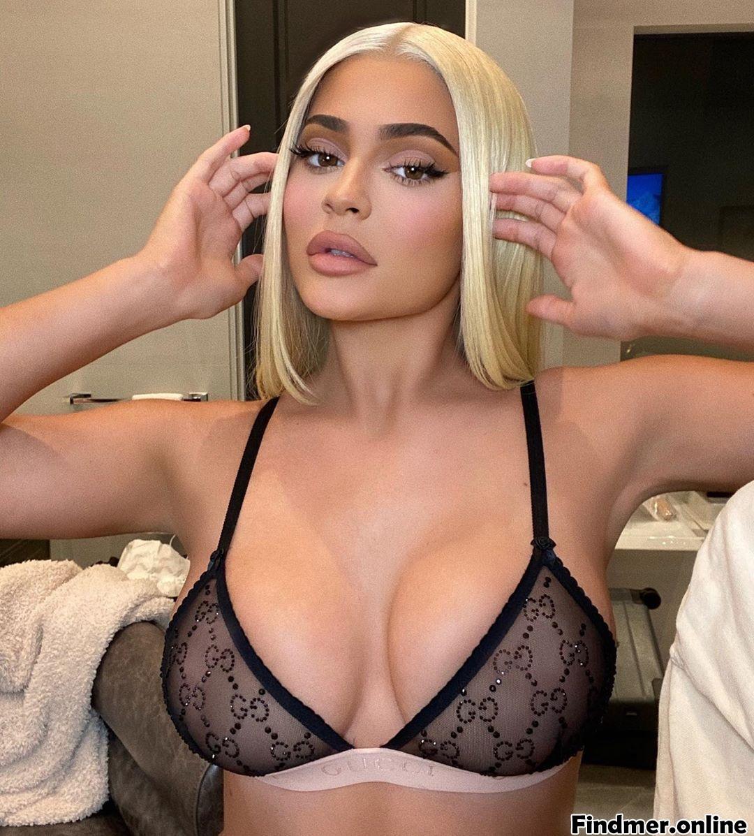 Kylie Jenner Sheer See Through Lingerie Nip Slip Set Leaked #78i822gd